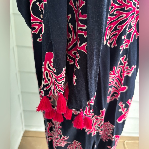 2x escapada navy and pink dress with tassel details - Picture 4 of 6